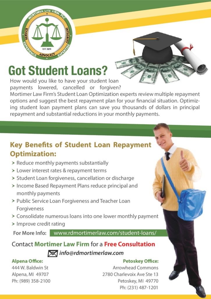 law student loan flyer